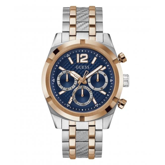 Guess Gents Resistance 2 Tone Watch Gw0714g3