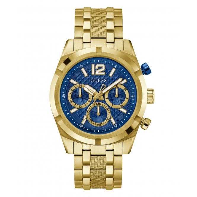 Guess Gents Resistance Gold Tone Watch Gw0714g2