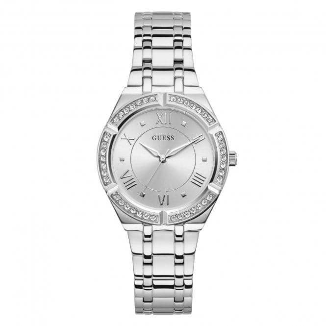 Guess Watches Ladies Sport Stainless Steel Silver Watch Gw0033l1
