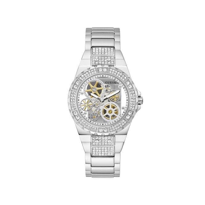 Guess Watches Reveal Ladies Trend Silver Stainless Steel Watch Gw0302l1