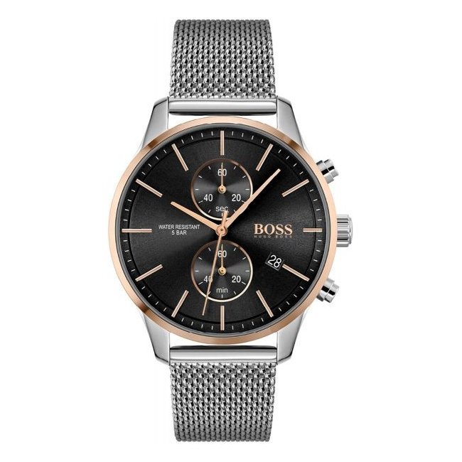 Hugo Boss Men S Watch Associate Two Tone Black Hb1513805