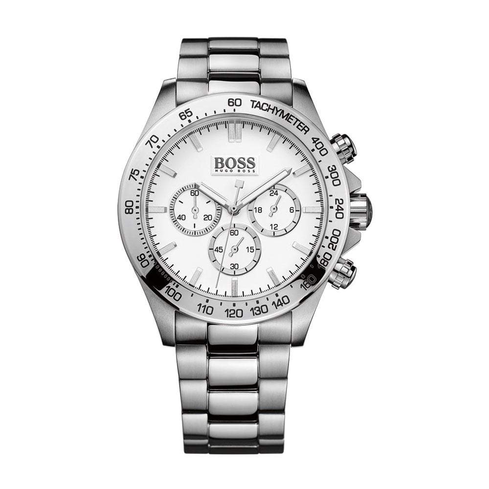Hugo Boss Men S Watch Chronograph Ikon Silver Hb1512962