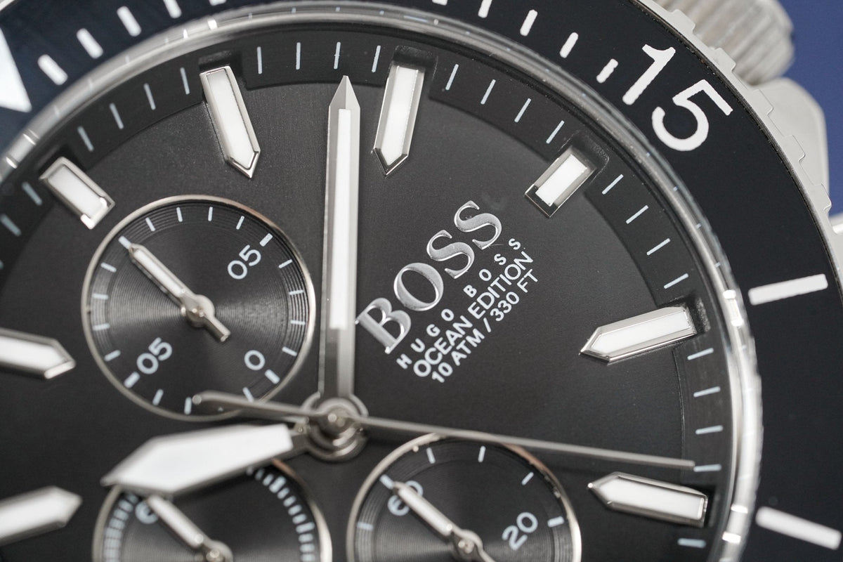 Hugo Boss Men S Watch Chronograph Ocean Edition Black Hb1513701