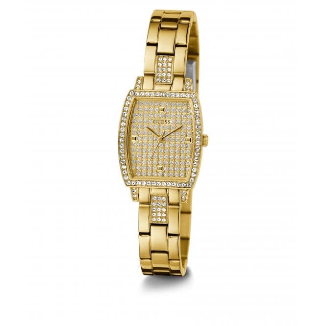 Guess Watches Ladies Brilliant Gold Tone Watch Gw0611l2