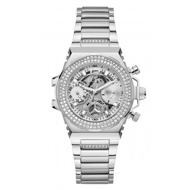 Guess Watches Ladies Fusion Stainless Steel Silver Watch Gw0552l1
