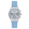 Guess Watches Ladies Heiress Silicone Silver Watch Gw0407l1
