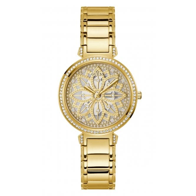 Guess Watches Ladies Lily Stainless Steel Gold Watch Gw0528l2