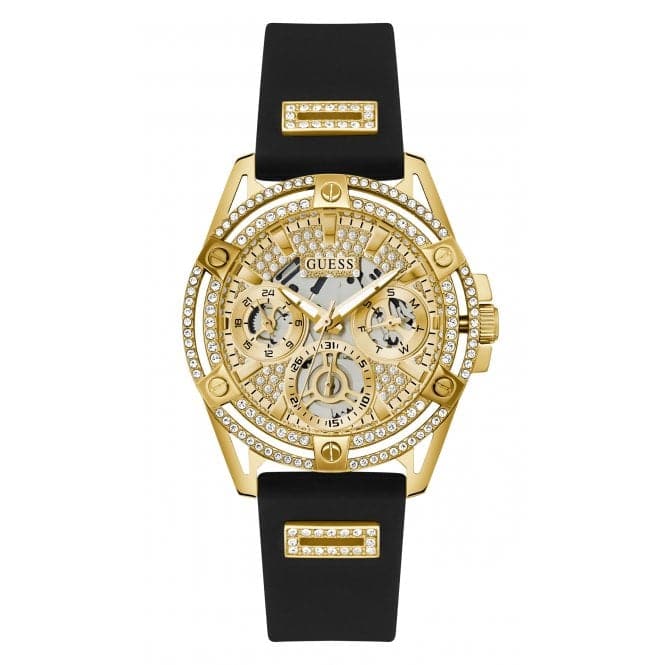 Guess Watches Ladies Queen Stainless Steel Gold Watch Gw0536l3