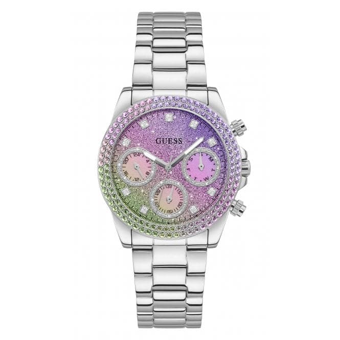 Guess Watches Ladies Sol Stainless Steel Silver Watch Gw0483l1