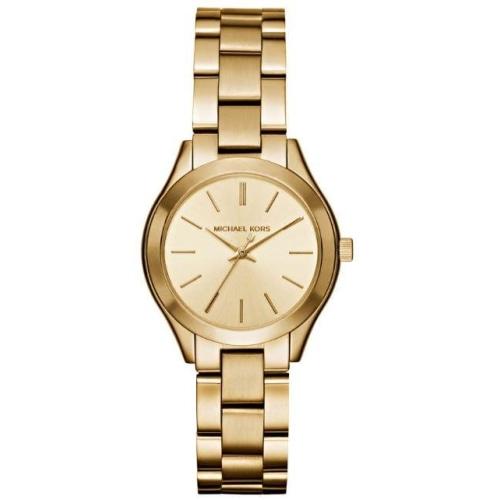 Michael Kors Mk3512 Ladies Slim Runway Gold Watch