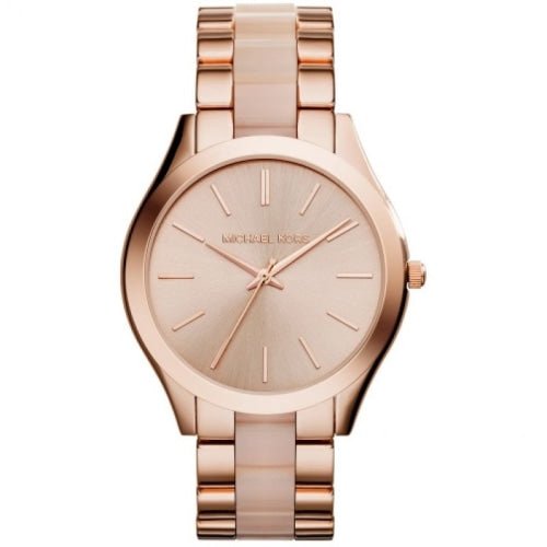 Michael Kors Mk4294 Ladies Slim Runway Rose Gold Pink Watch
