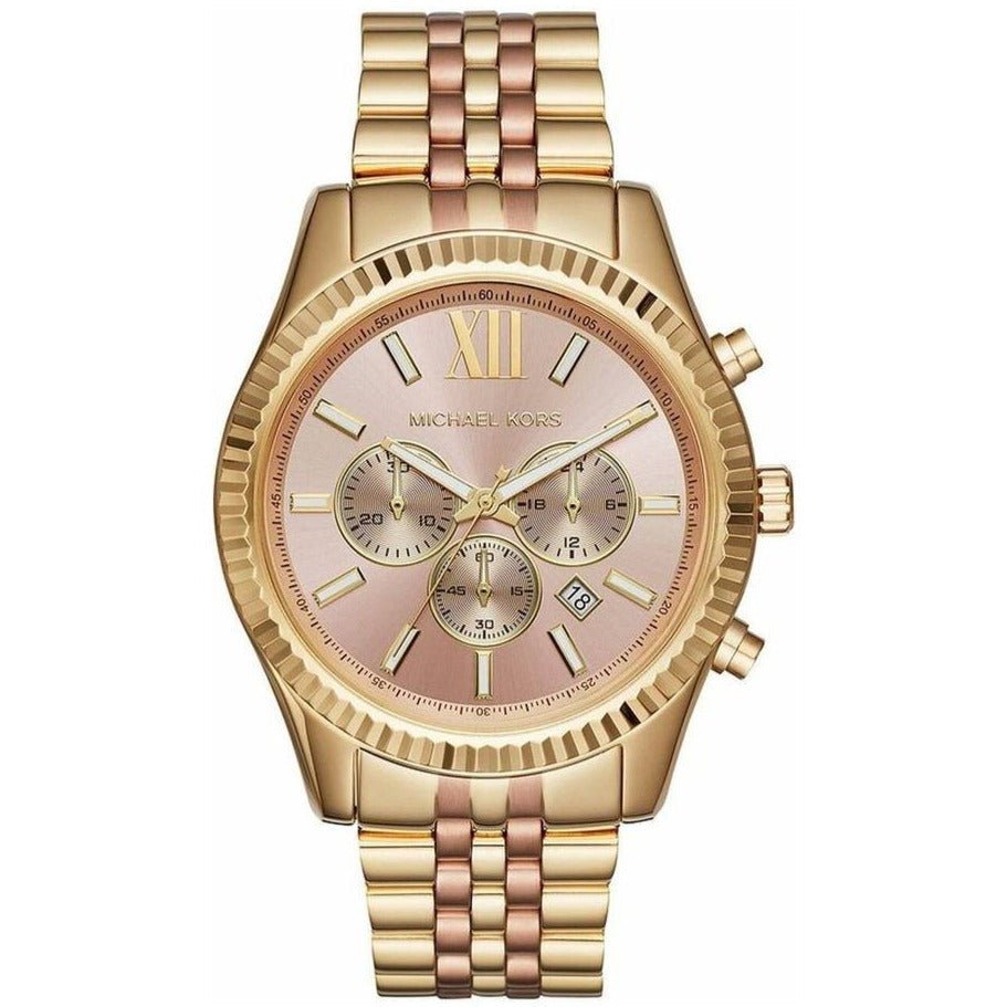 Michael Kors Lexington Gold Chronograph Watch Mk6473