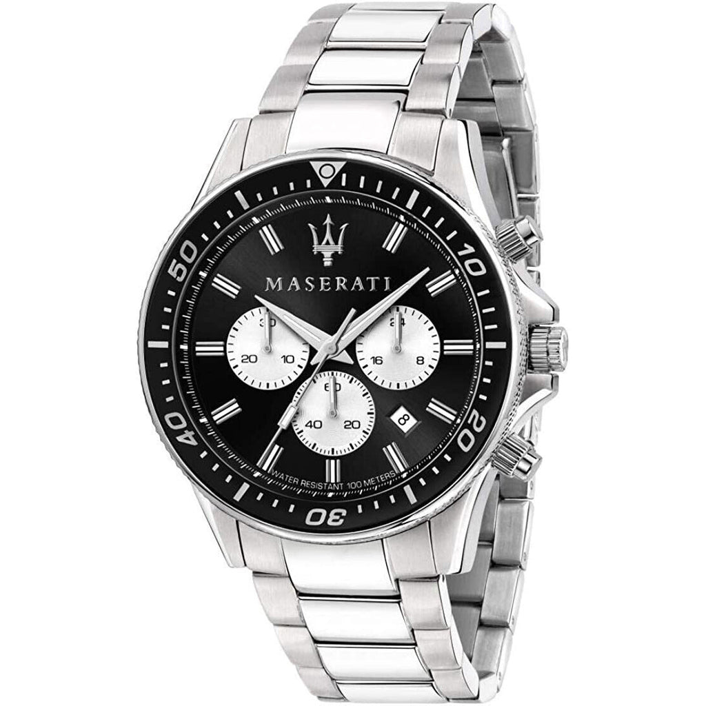 Maserati R8873640004 Sfida Chrono Mens Silver Watch