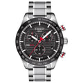 Tissot Mens Chronograph Watch Prs 516 Steel Red T1004171105101