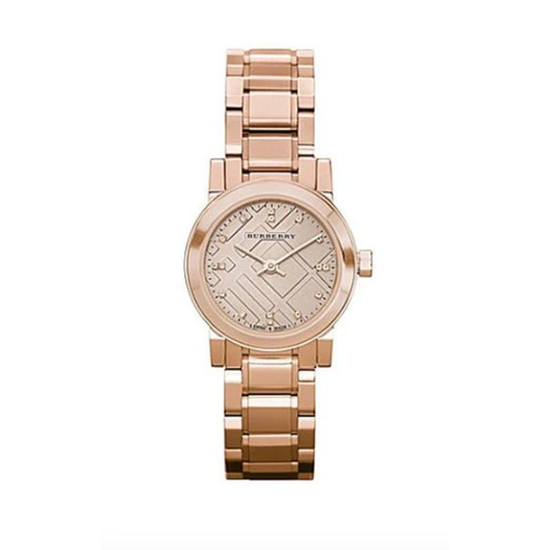 Burberry Ladies Watch The City Diamonds 26mm Rose Gold Bu9215